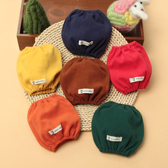 Simple new autumn and winter solid color sleeves cotton children's sleeves Korean version baby anti-fouling sleeves breathable