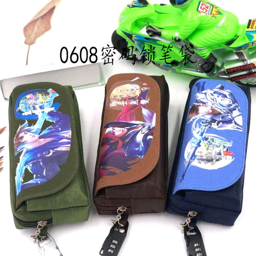 Creative pencil case for primary school students, male and female, children's pencil case, large capacity pencil case, cartoon pencil case, pencil case wholesale