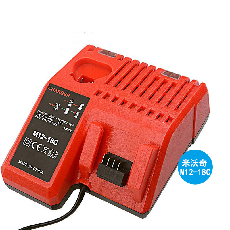 Suitable for Milwauke 12V-14V/18V Dual Charging Charger M12-18C Suitable for Milwauke Batteries Suitable for Milwauke 12V-14V/18V Dual Charging Charger M12-18C Suitable for Milwauke Batteries