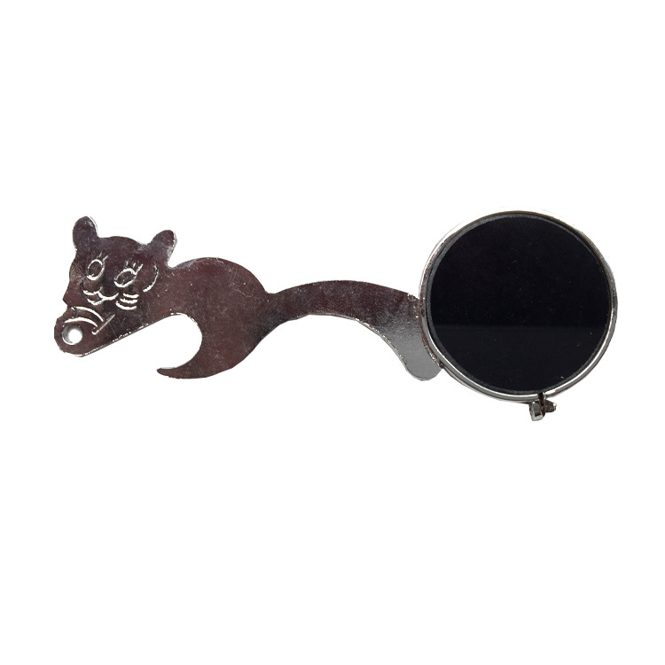 深蓝色镜片金属观火镜火眼观察小猫镜耐高温劳保炼钢镜手持看火镜