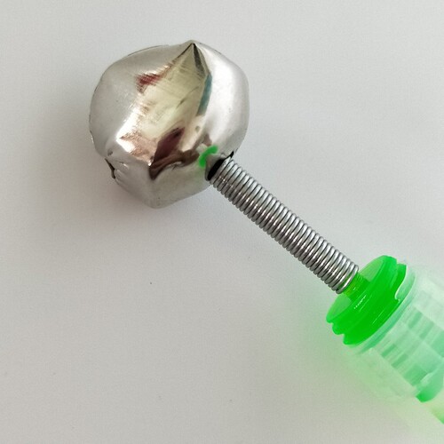 Origin single bell, spiral straight twist small bell, fishing bell alarm, competitive fishing accessories