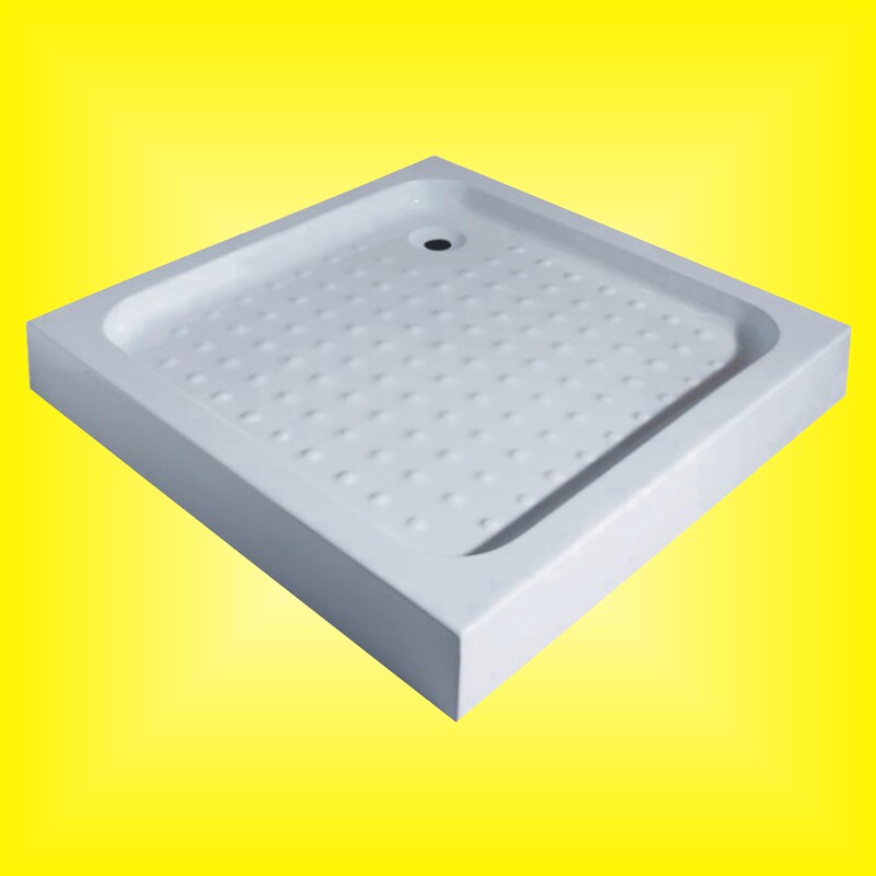 Shower Base Acrylic Shower Room Floor Basin Stainless Steel Bracket L-Shaped Base Bathroom Door Waterproof Small Apartment