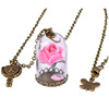 Glossy accessory, long necklace for beloved, European style