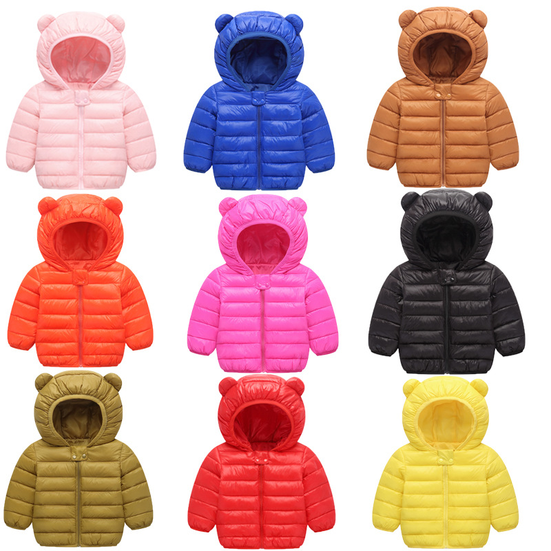 Chaqueta acolchada de algodón para niños pequeños y medianos ropa para niños chaqueta acolchada de algodón ligera para hombres y mujeres bebé Otoño e Invierno chaqueta cálida chaqueta acolchada de algodón para bebés