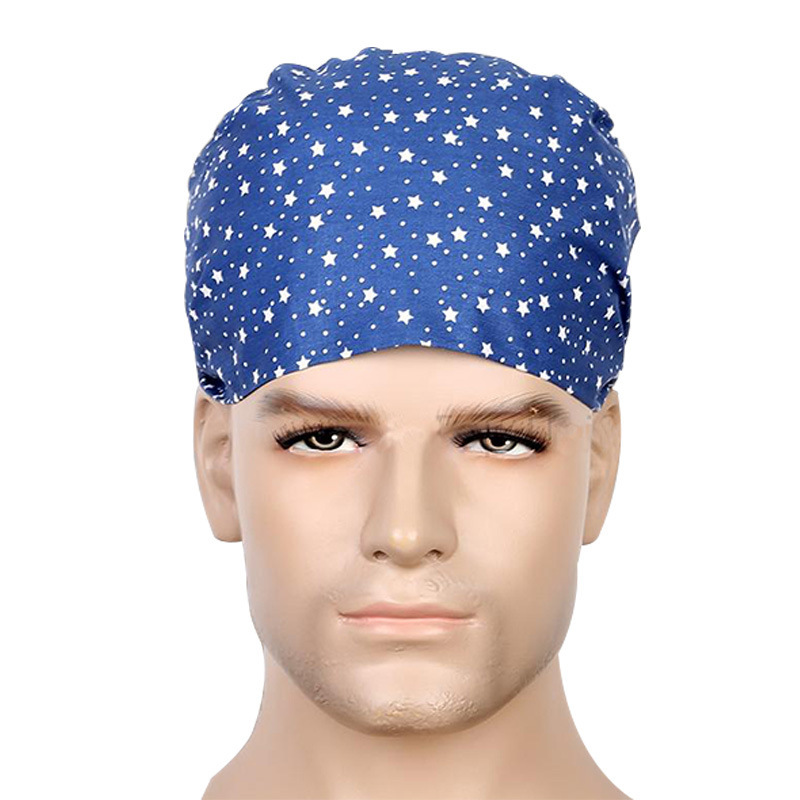 Surgical cap obstetrics and gynecology doctor nurse cap European and American cotton printed cap beautician work cap medical nurse clothes