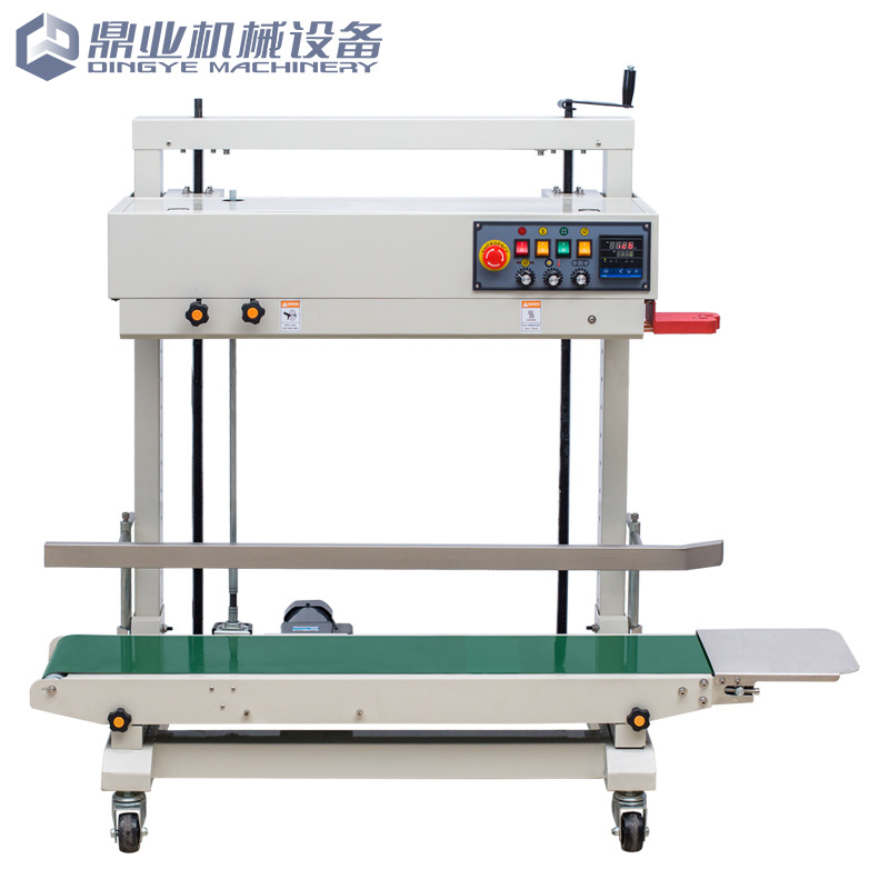 Dingye FRD - 1200V máquina de impresión y sellado de rueda de tinta de película PE vertical máquina de sellado automático de bolsa de película