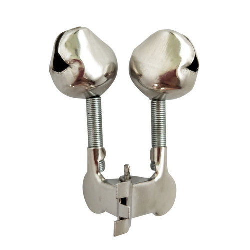 Fishing bell alarm iron clip straight twist small bell wholesale double bell fish bell sea pole throwing bell ring