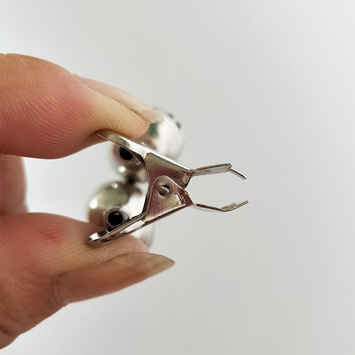 Fishing bell alarm iron clip straight twist small bell wholesale double bell fish bell sea pole throwing bell ring
