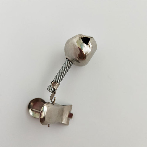 Fishing bell iron clip straight twist small bell single ring iron clip fish bell sea pole fishing gear alarm wholesale