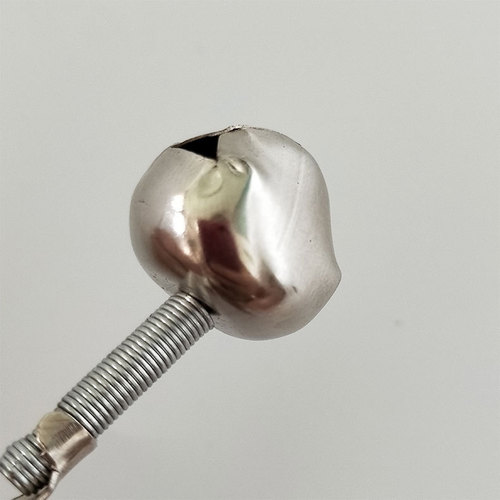 Fishing bell iron clip straight twist small bell single ring iron clip fish bell sea pole fishing gear alarm wholesale