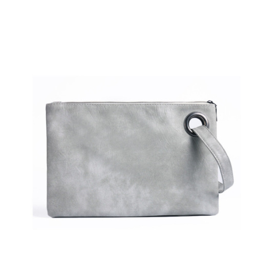 2025 European and American Retro Clutch Bag for Women, Trendy & Stylish Handbag, Korean-Style Frosted Hand Purse with Clip