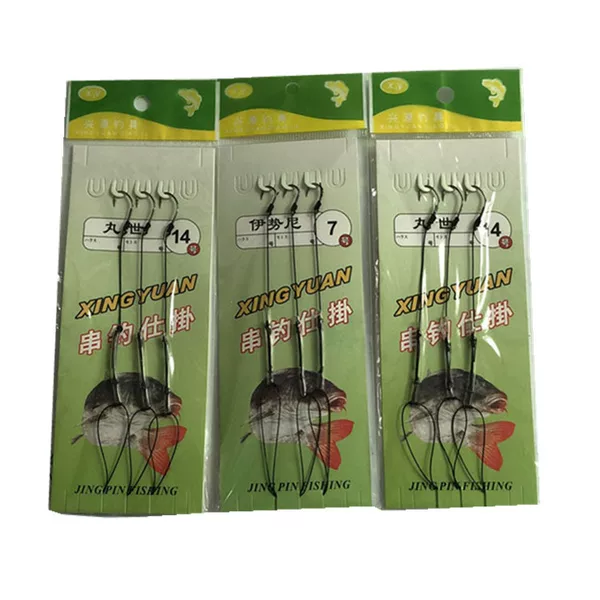 Three hooks Dali horse string hook is not easy to wrap Isheni Maru Shi Dali horse line double hook fishing gear string hook batch.