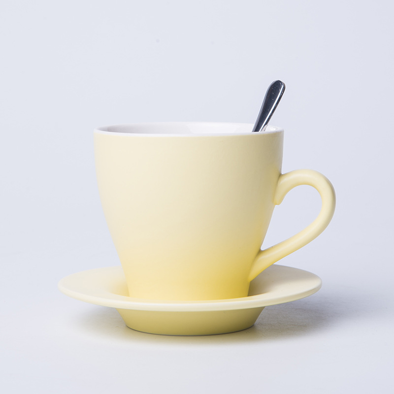 Taza de cerámica transfronteriza taza de agua taza de moda simple taza de café caja de regalo conjunto de suministro de cuchara image 15
