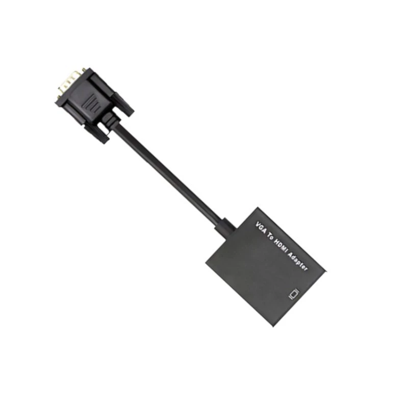 Кабель конвертер VGA в HDMI, адаптер для компьютера к телевизору с аудио, VGA→HDMI конвертер
