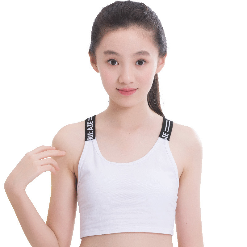 Girls' sports underwear beauty back 10 big children's junior high school students development period small vest children's bra manufacturers wholesale Girls' sports underwear beauty back 10 big children's junior high school students development period small vest children's bra manufacturers wholesale