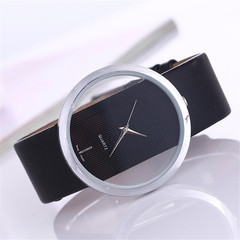 Wish Amazon hot sale new transparent hollow watch women's personalized quartz belt women's watch