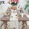 Classical Nordic INS lace dining table flag woven retro Korean table flag coffee table flag fabric table cloth bed flag