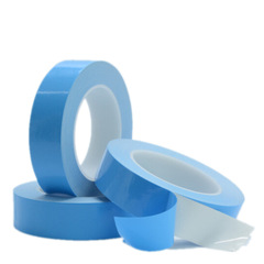 Cross-border thermal conduction double-sided tape high-temperature insulation blue film fiberglass thermal conductive tape LED panel light fixing heat dissipation tape