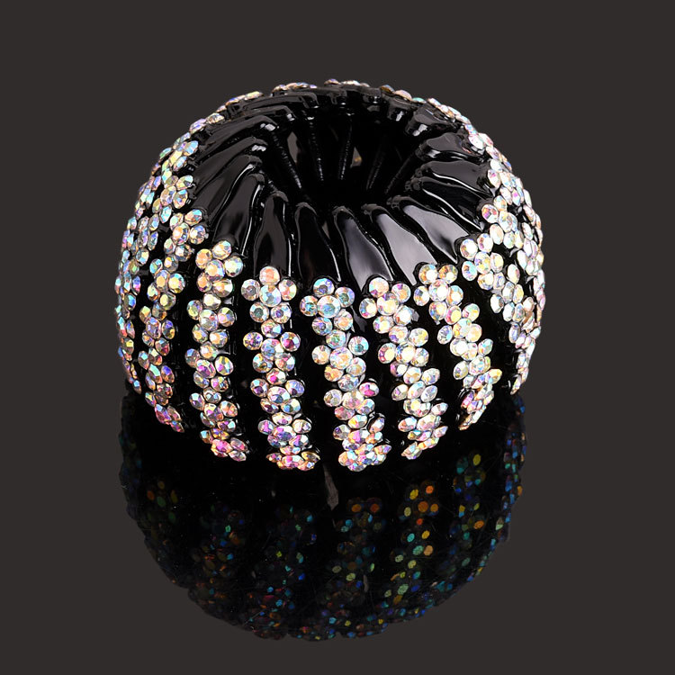 Nuevo Nido de Pájaro updo artefacto bola perezosa cabeza pelo anillo Cola de Caballo pelo clip danza rhinestone tocado accesorios para el cabello horquilla para las mujeres