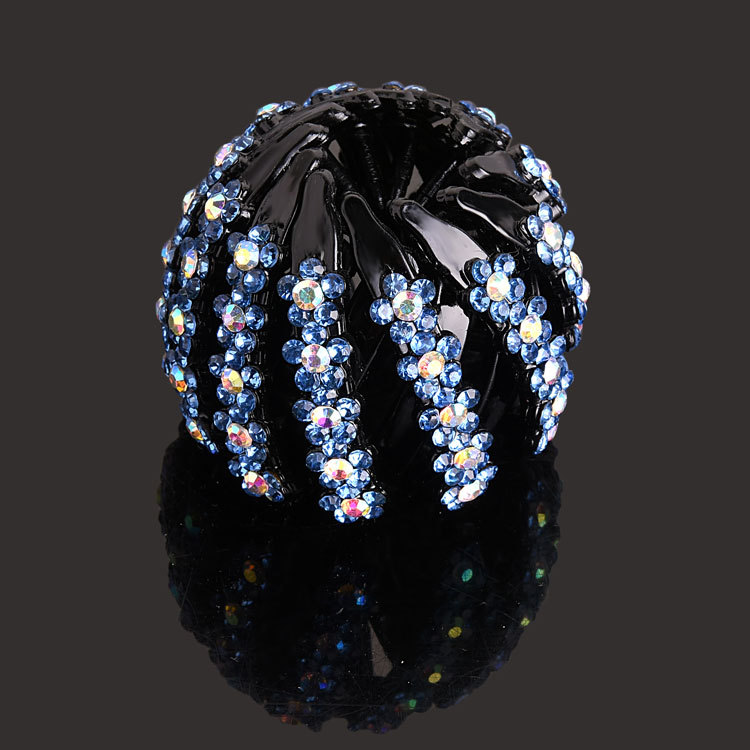 Nuevo Nido de Pájaro updo artefacto bola perezosa cabeza pelo anillo Cola de Caballo pelo clip danza rhinestone tocado accesorios para el cabello horquilla para las mujeres