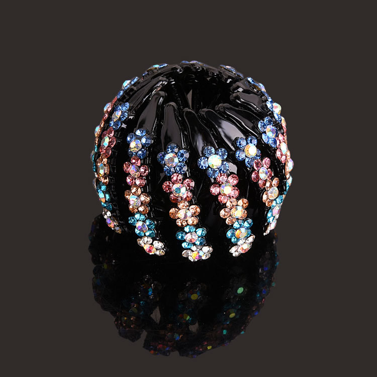 Nuevo Nido de Pájaro updo artefacto bola perezosa cabeza pelo anillo Cola de Caballo pelo clip danza rhinestone tocado accesorios para el cabello horquilla para las mujeres image 36