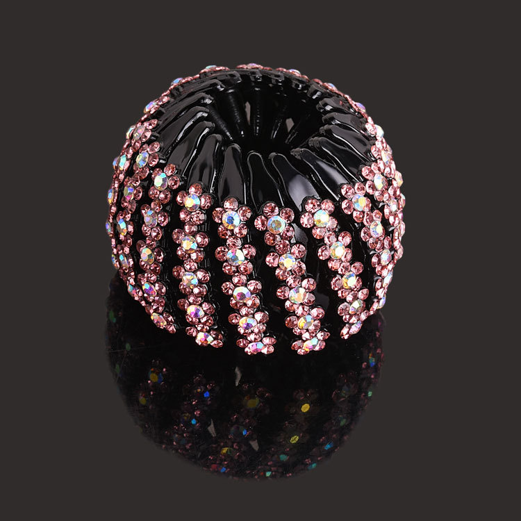 Nuevo Nido de Pájaro updo artefacto bola perezosa cabeza pelo anillo Cola de Caballo pelo clip danza rhinestone tocado accesorios para el cabello horquilla para las mujeres