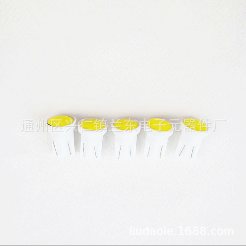 T10 plug-in LED bulb, 12V/24V turn signal, direct-plug small LED chip, DC bulb.