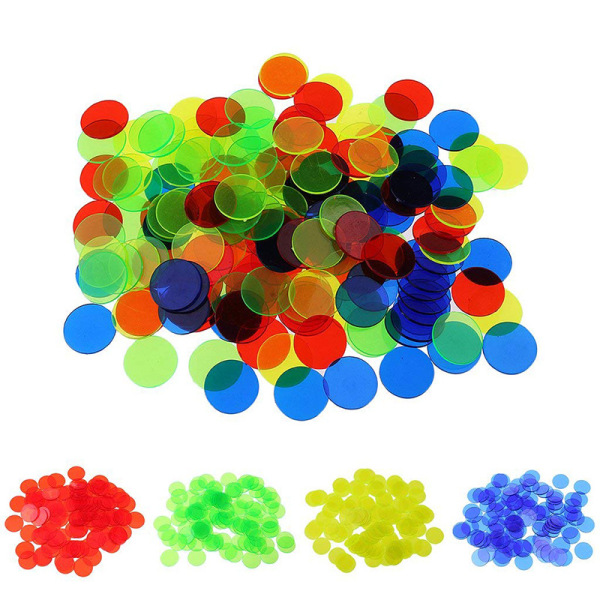 Plastic transparent game currency