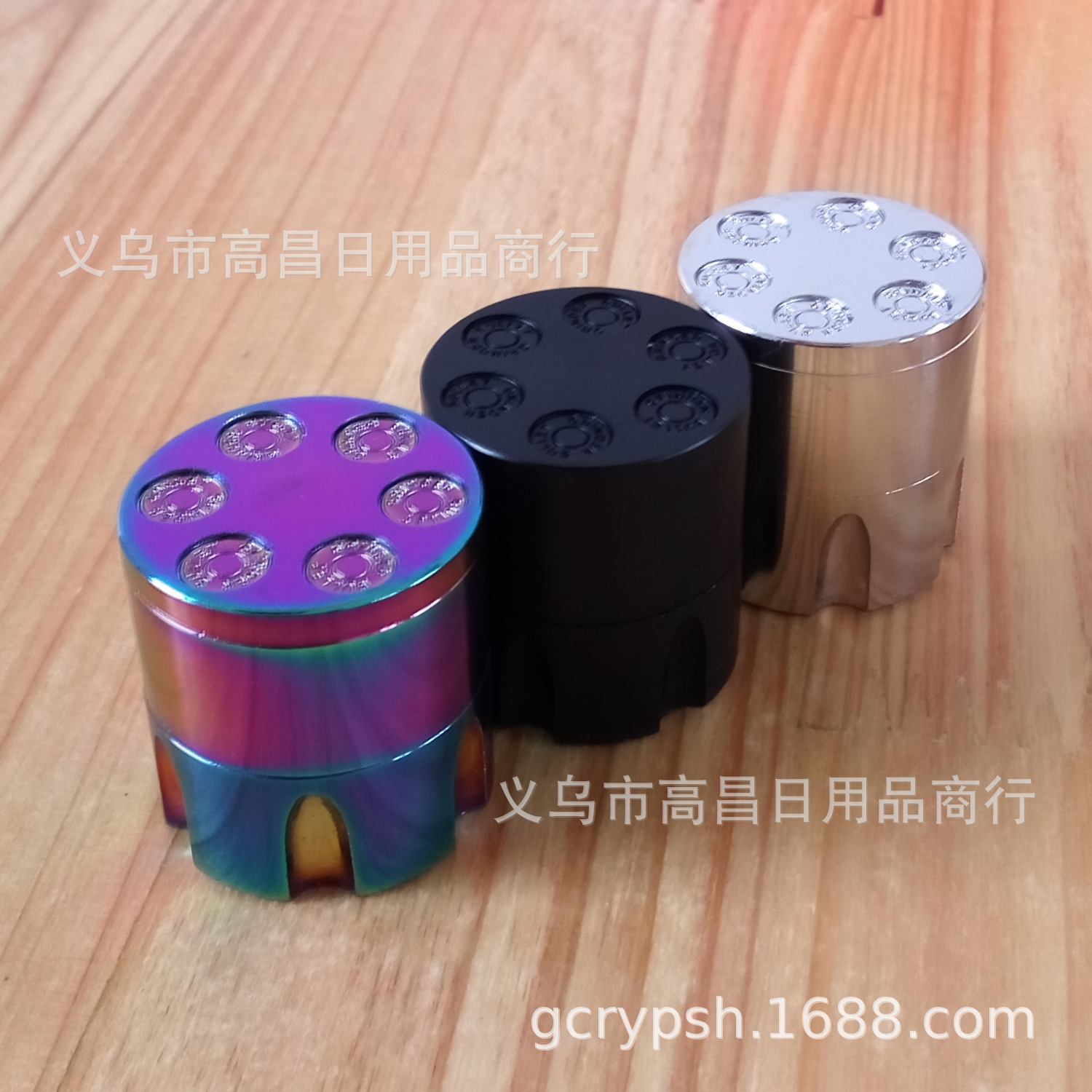新款30mm迷你子弹夹金属磨烟器小号子弹造型研磨器碎烟器