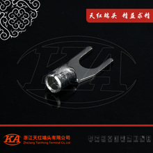 大量现货 SNB3.5-4接线端子冷压叉型裸端头 无绝缘冷压接线端子