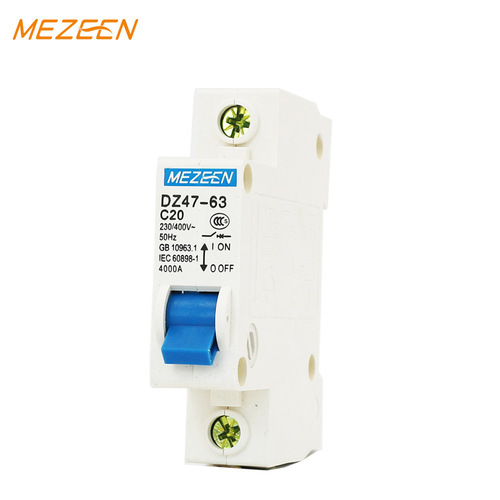 dz47-63 single-phase small household air switch 1p16a 20a 32a 40a 63a circuit breaker
