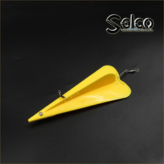 Fishing tackle wholesale Diving board made of plastic with swivel ring and lead