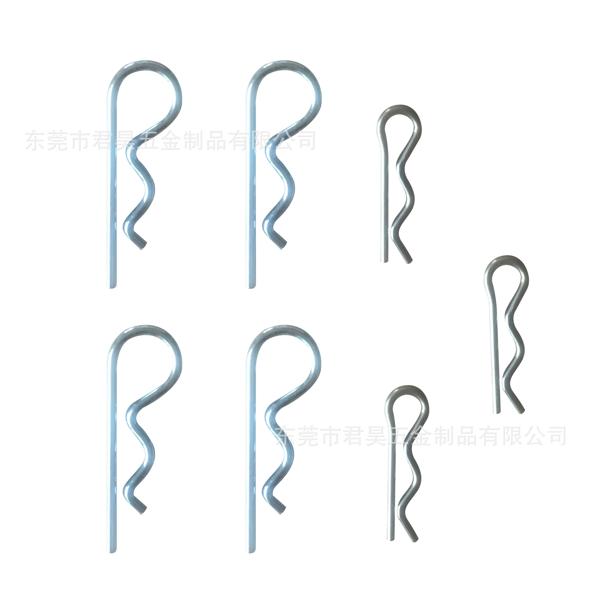 厂家批发插销 B形R形插销卡扣 弹簧钢固定波浪异形插销金属发夹销