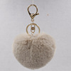 Fashionable plush keychain heart shaped for beloved, pendant, wholesale