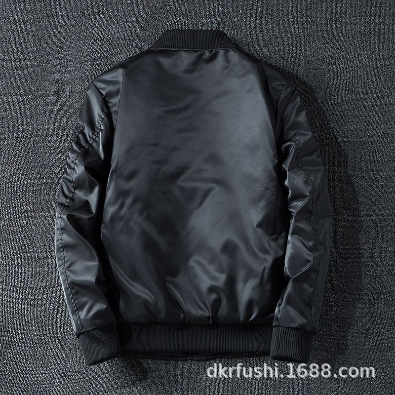 El otoño y el Invierno de los nuevos hombres del collar del soporte Delgado chaqueta de moda de algodón acolchado de doble cara abrigo de algodón Z-B03