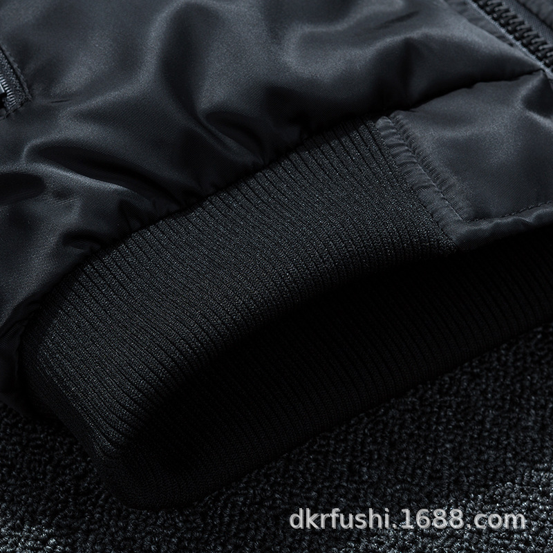 El otoño y el Invierno de los nuevos hombres del collar del soporte Delgado chaqueta de moda de algodón acolchado de doble cara abrigo de algodón Z-B03