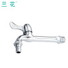 Bathroom simple and long faucet electroplating alloy washing machine mop pool faucet into the wall faucet kitchen faucet