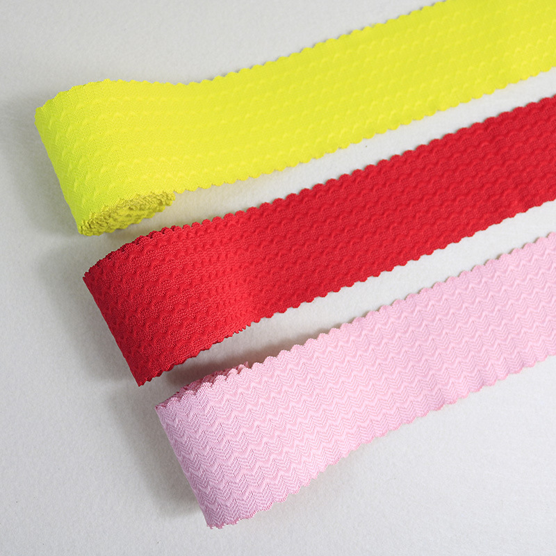 波浪纹松紧带 4cm5cm高弹水波纹松紧带 裤腰束腰柔软弹力橡筋