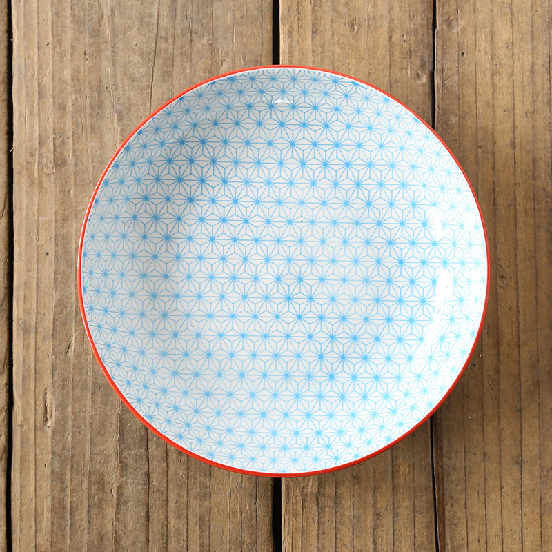 8 인치 쌀 접시-블루 풀 스타