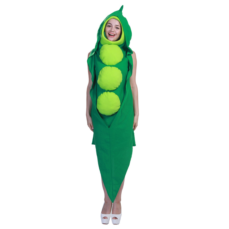 Manufacturer's Ready-Made Holiday Carnival Vegetable Stage Costume Halloween Party Cosplay Food Pea Costume