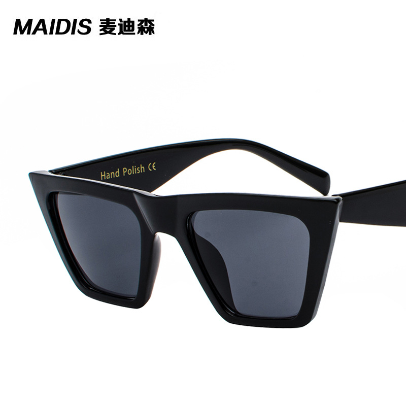 Jeter 6881 European and American Street Photograph Cat's Eye Distinctive Large Frame Sunglasses Women Transparent Colorful Frame Fashion Trend Sunglasses Men