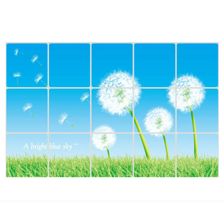 Three layers of love and fragrance 45*75 Korean Edition aluminum foil kitchen Fireproof Lampblack Sticker Wall Stickers 5 kitchen Anti-oil paste