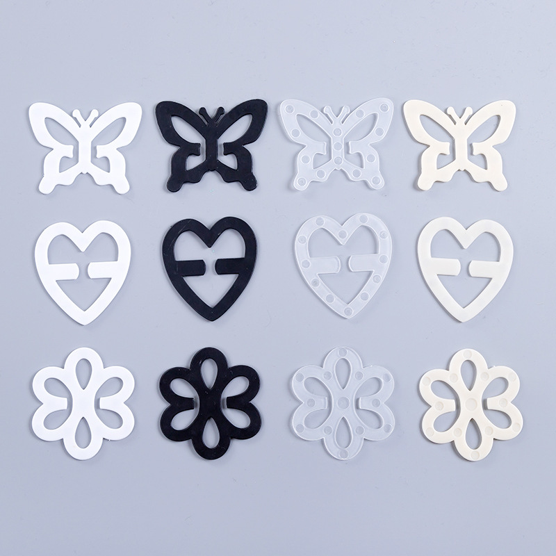 Butterfly Heart-shaped Plum Blossom-shaped Invisible Underwear Anti-slip Buckle Cross Shoulder Buckle bra Invisible Buckle Anti-buckle