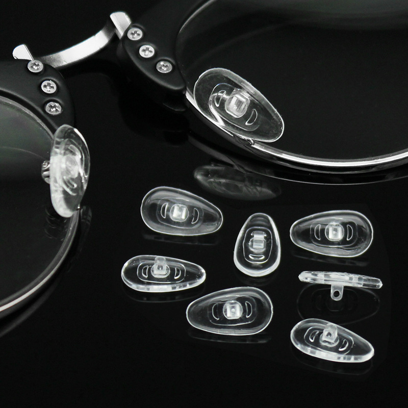 Glasses Accessories Silicone Nose Pad Screw Soft Glue Hard Core Non-Slip Nose Pad Sunglasses Lock Type Holes for Wholesale Glasses Accessories Silicone Nose Pad Screw Soft Glue Hard Core Non-Slip Nose Pad Sunglasses Lock Type Holes for Wholesale