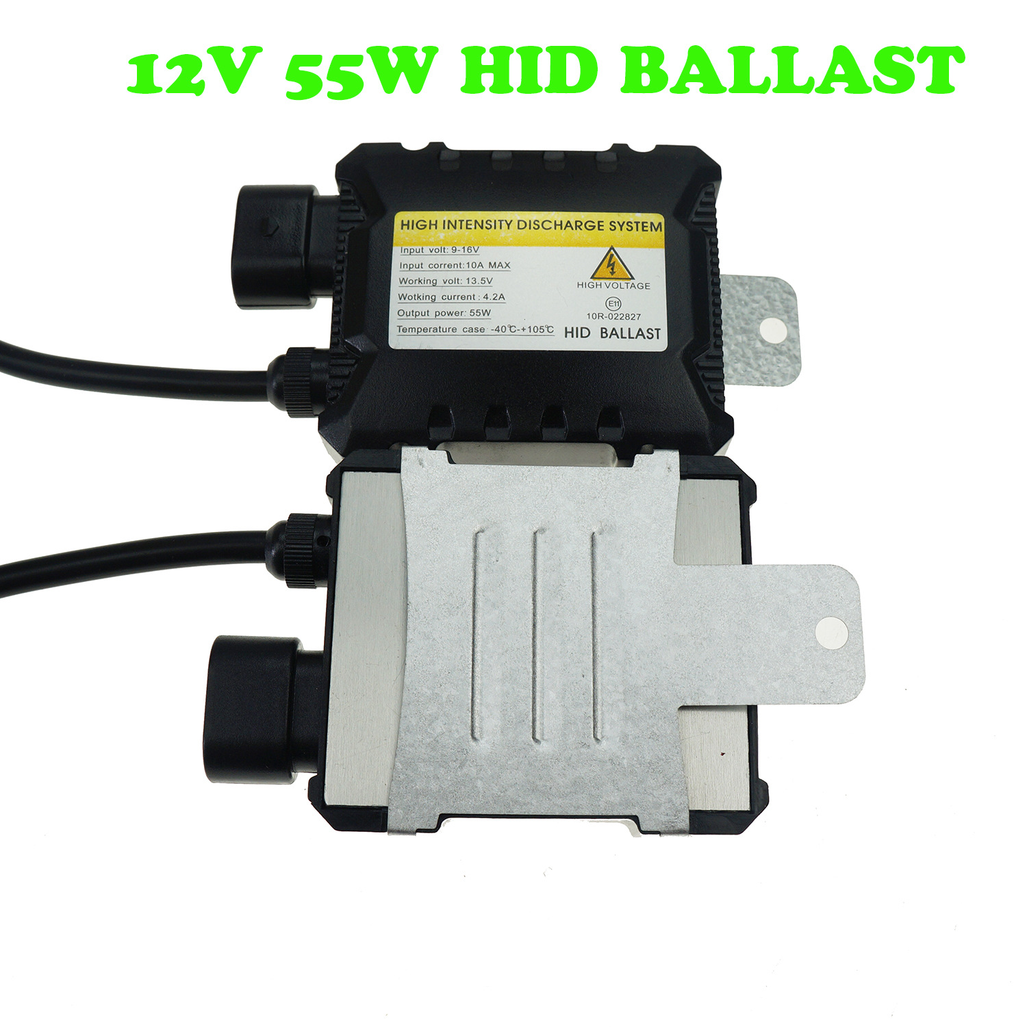 Balastador de caparazón de tortuga 55WHID rectificador ultrafino a base de aluminio con cable, arranque rápido de un segundo, balasto de luz de automóvil de CA