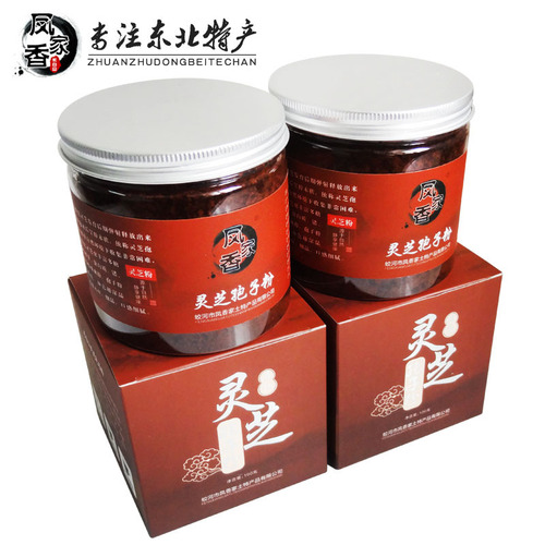 Fengxiangjia Factory Quality Changbai Mountain Toudao Ganoderma lucidum spore powder 100g Ganoderma lucidum powder bottle from Northeast origin straight hair