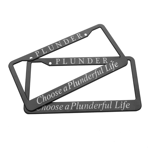 Cross-border Amazon US specification aluminum alloy car license plate frame license plate frame American stainless steel license plate modification