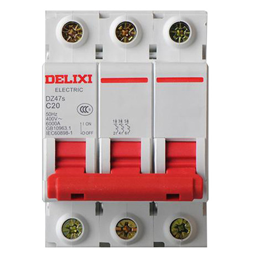 Delixi DZ47s3P10A16A20A25A32A40A50A63A small air switch circuit breaker 380v
