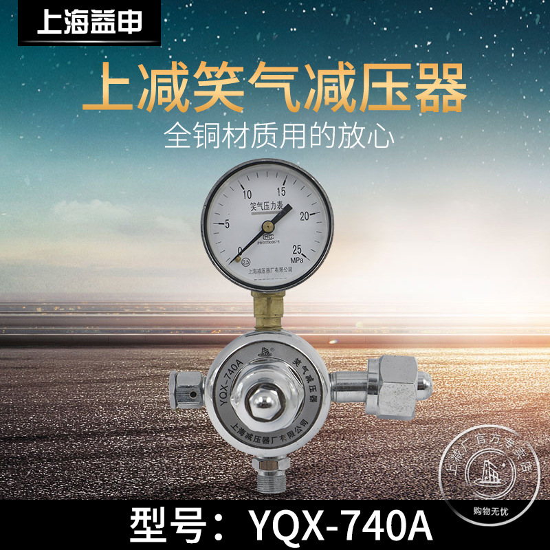 YQX-740A笑气减压器笑气调压阀钢瓶气体减压稳压器上海减压器厂