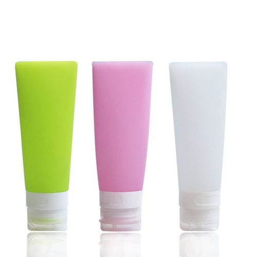 Cross-border portable silicone dispensing bottle travel cover cosmetic hose storage bottle press shampoo lotion bottle